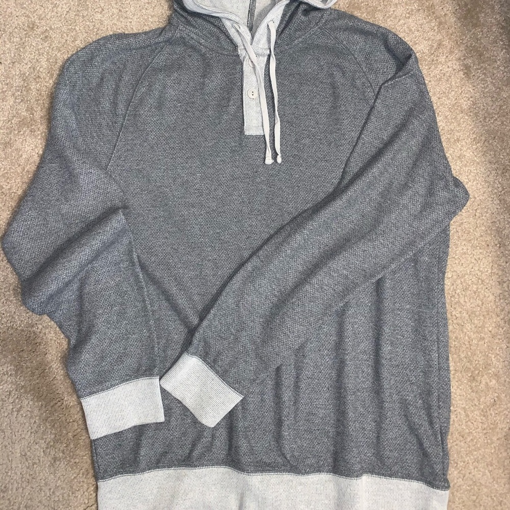 Men’s large buttoned Hooded sweatshirt